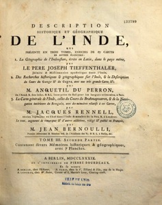 Description historique et géographique de l'Inde